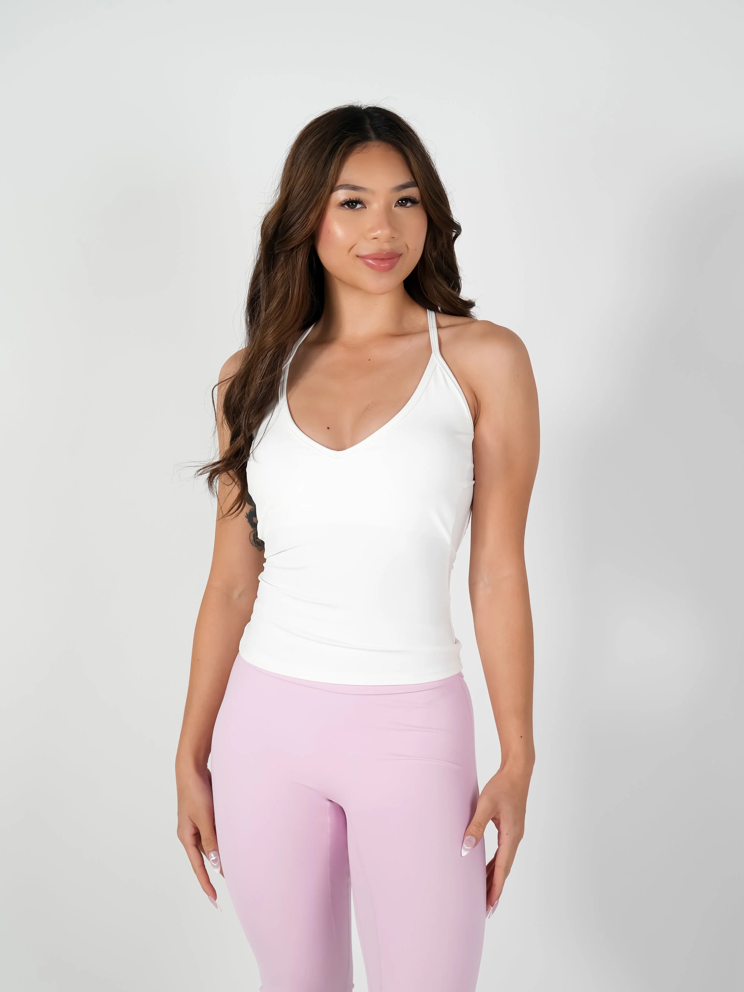 Kendall Racer Back Classic White