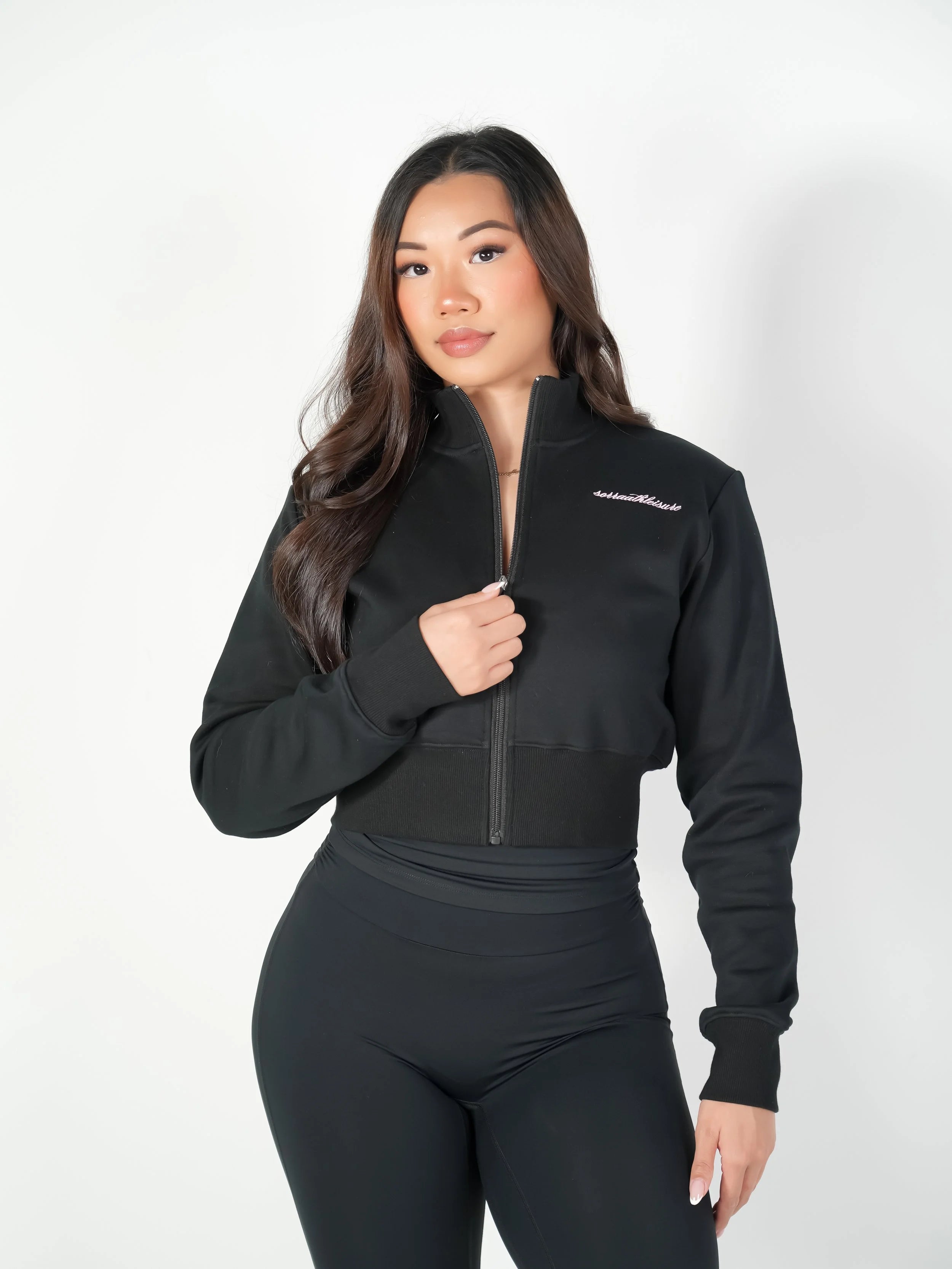 Aire Cropped Zip Up