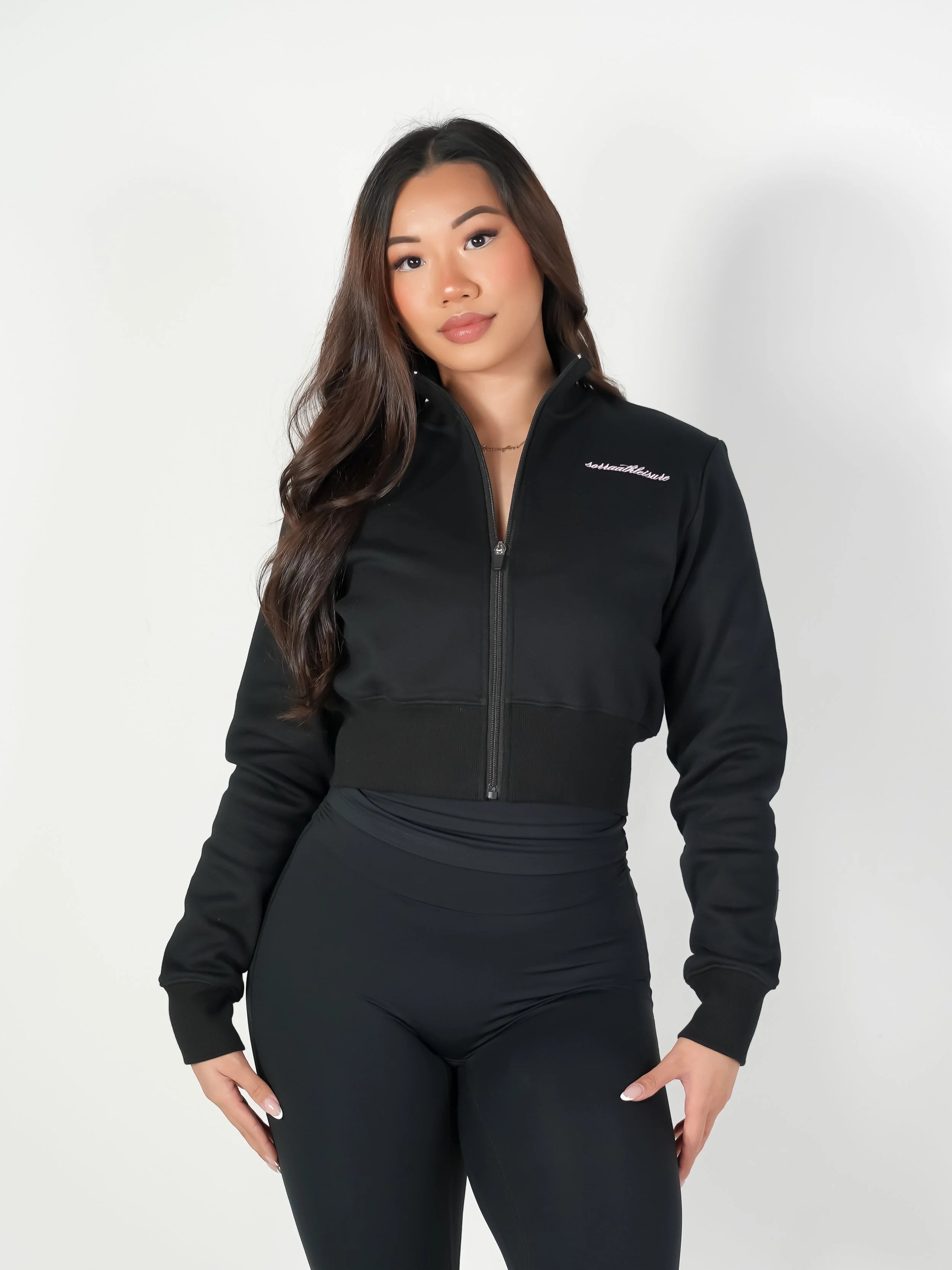 Aire Cropped Zip Up