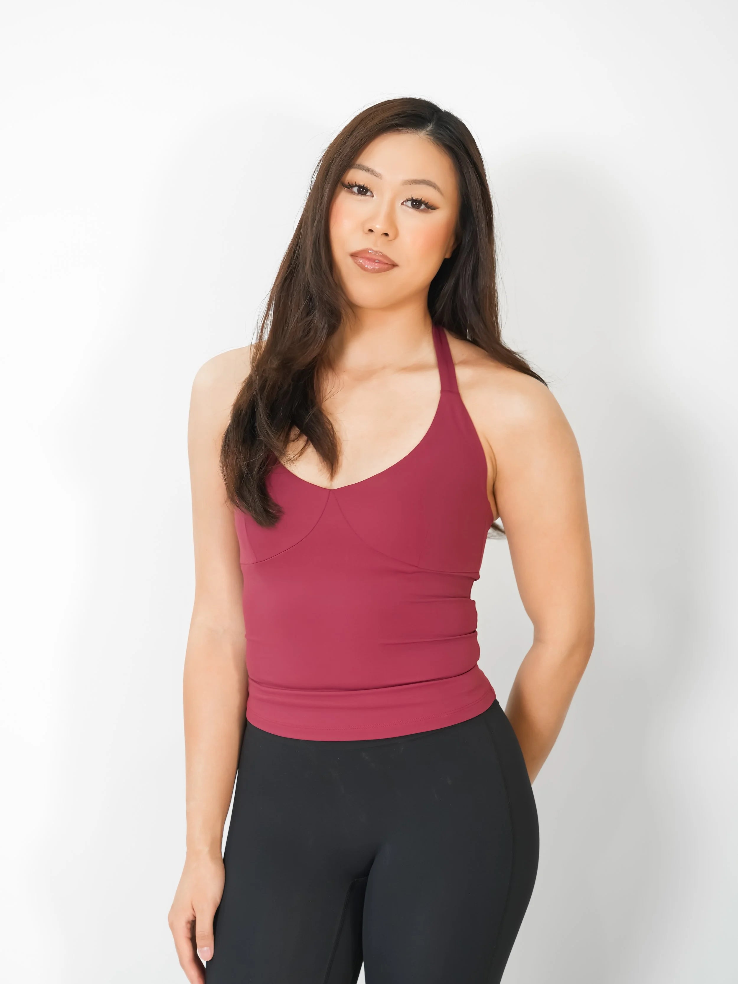 Form Kaia Halter Tank Sour Cherry