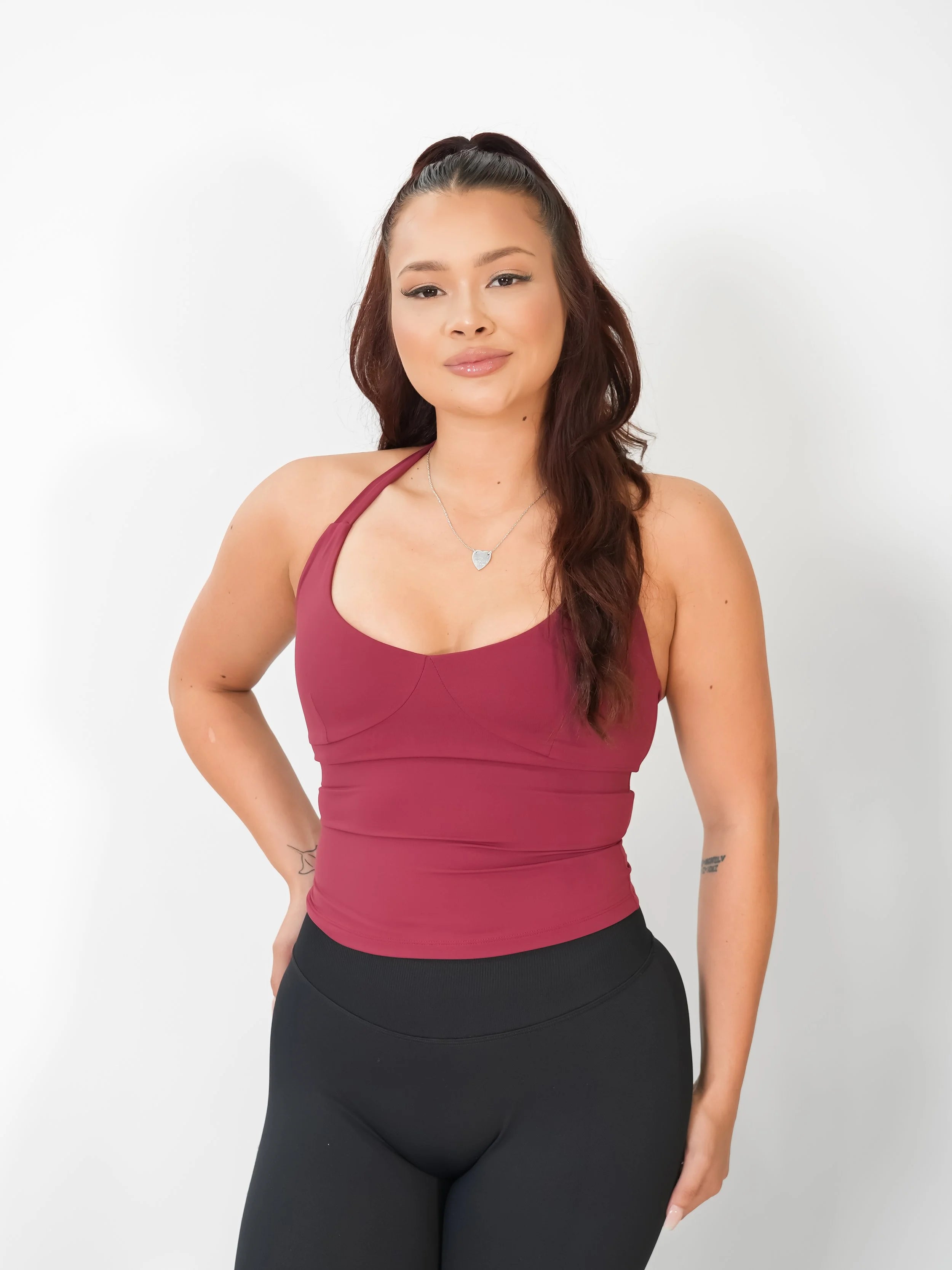 Form Kaia Halter Tank Sour Cherry