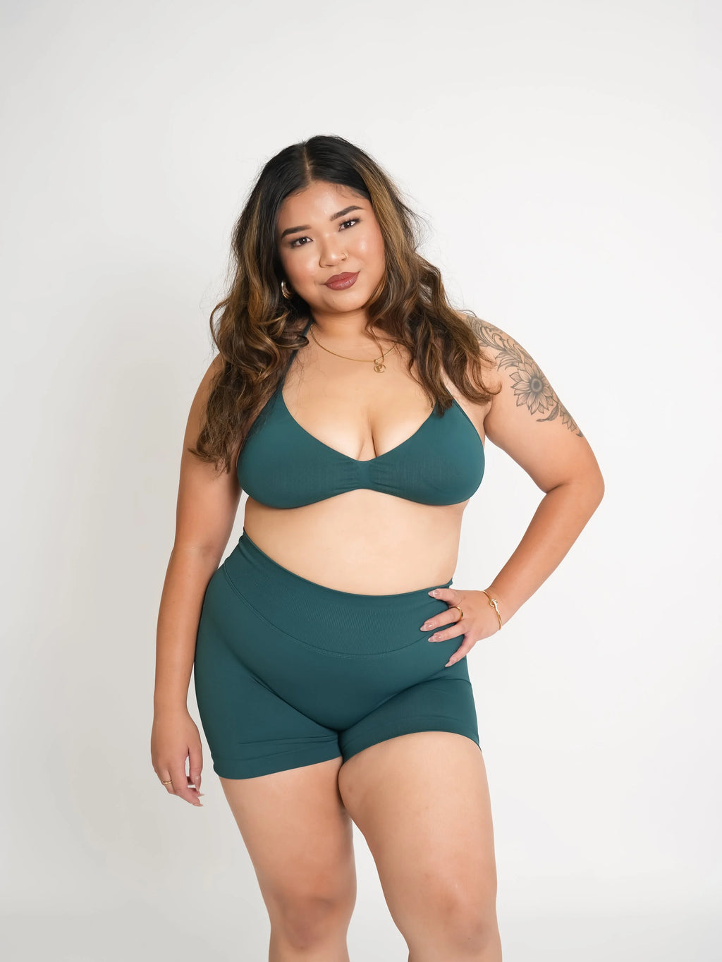 CurveContour Curve Halter Bra Pine