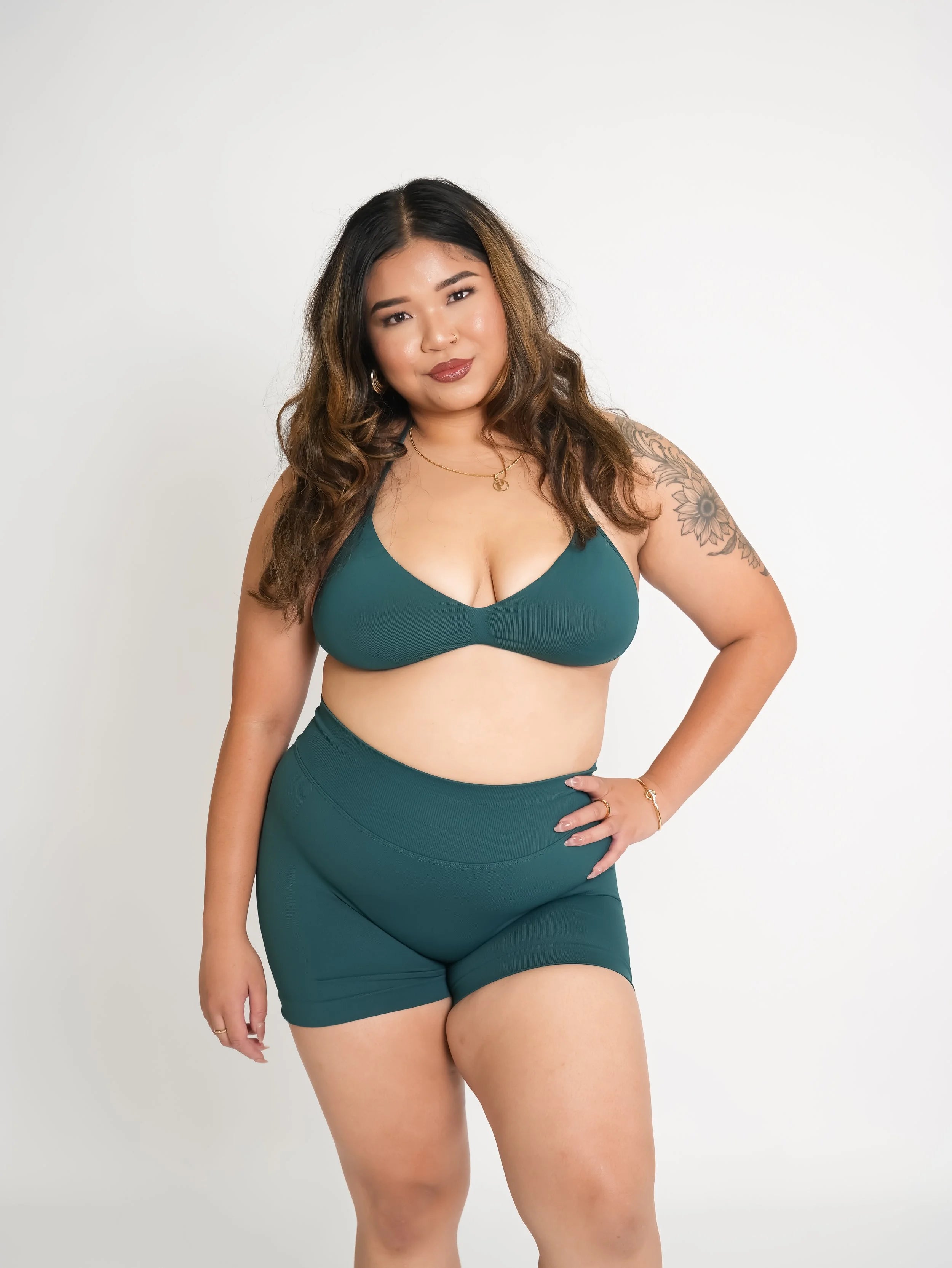CurveContour Curve Halter Bra Pine