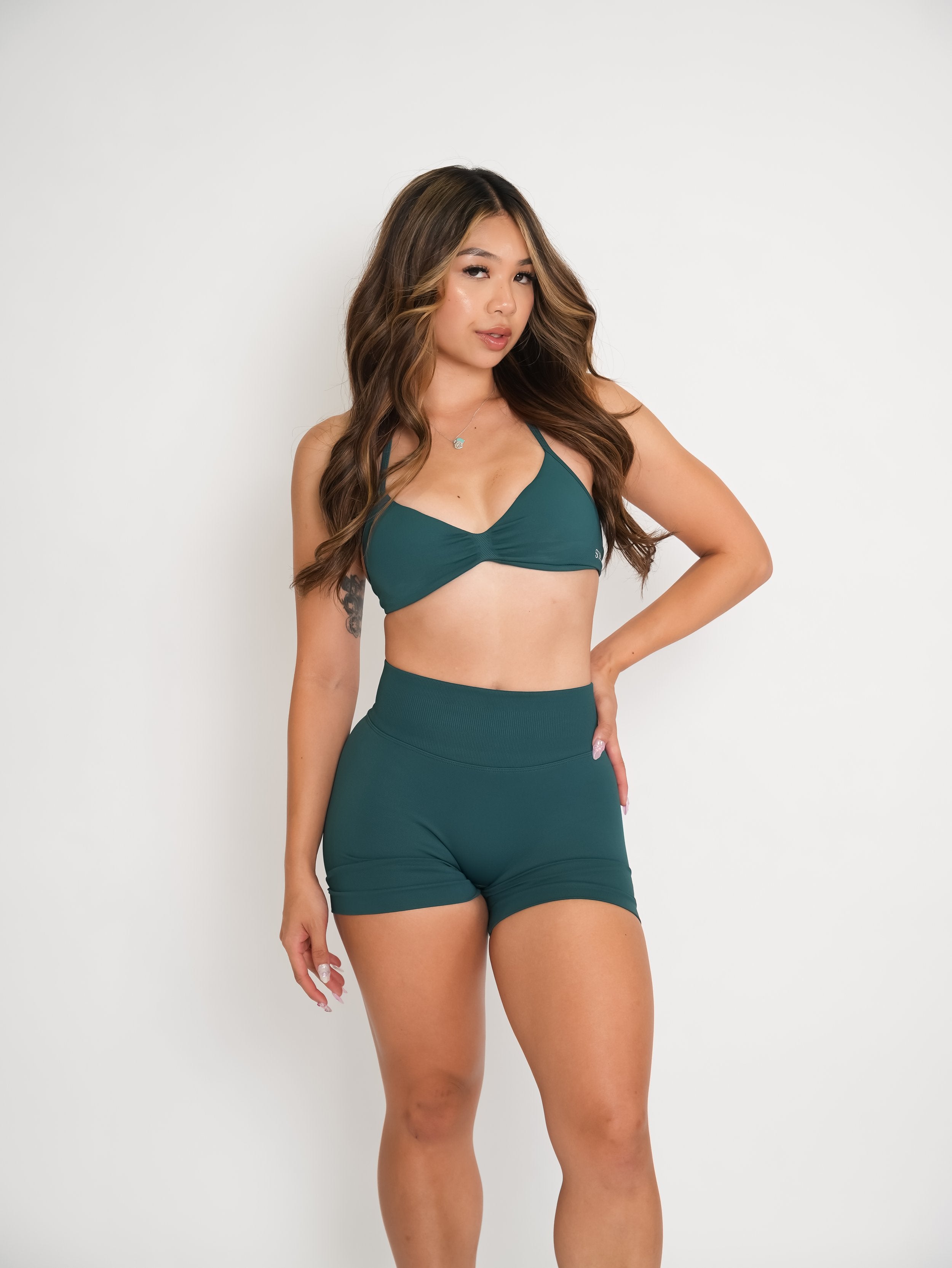 CurveContour Curve Halter Bra Pine
