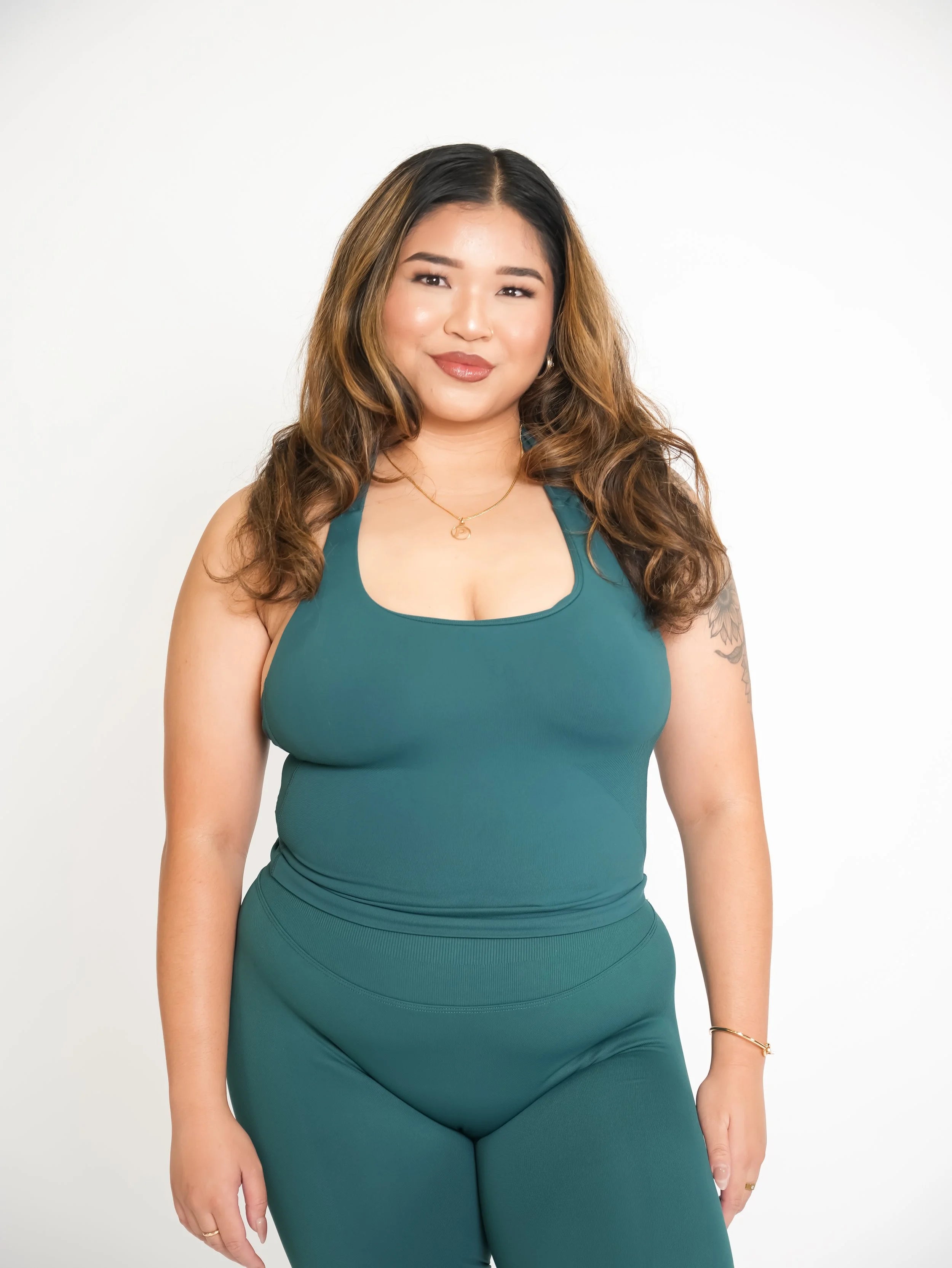 CurveContour Staple Halter Tank Pine