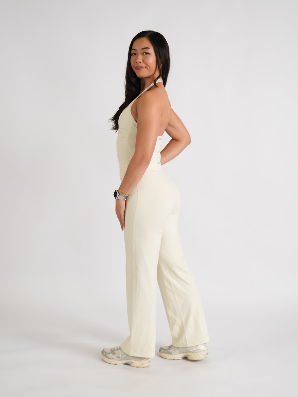 Classic Straight Leg Pants Buttercream LONG LENGTH