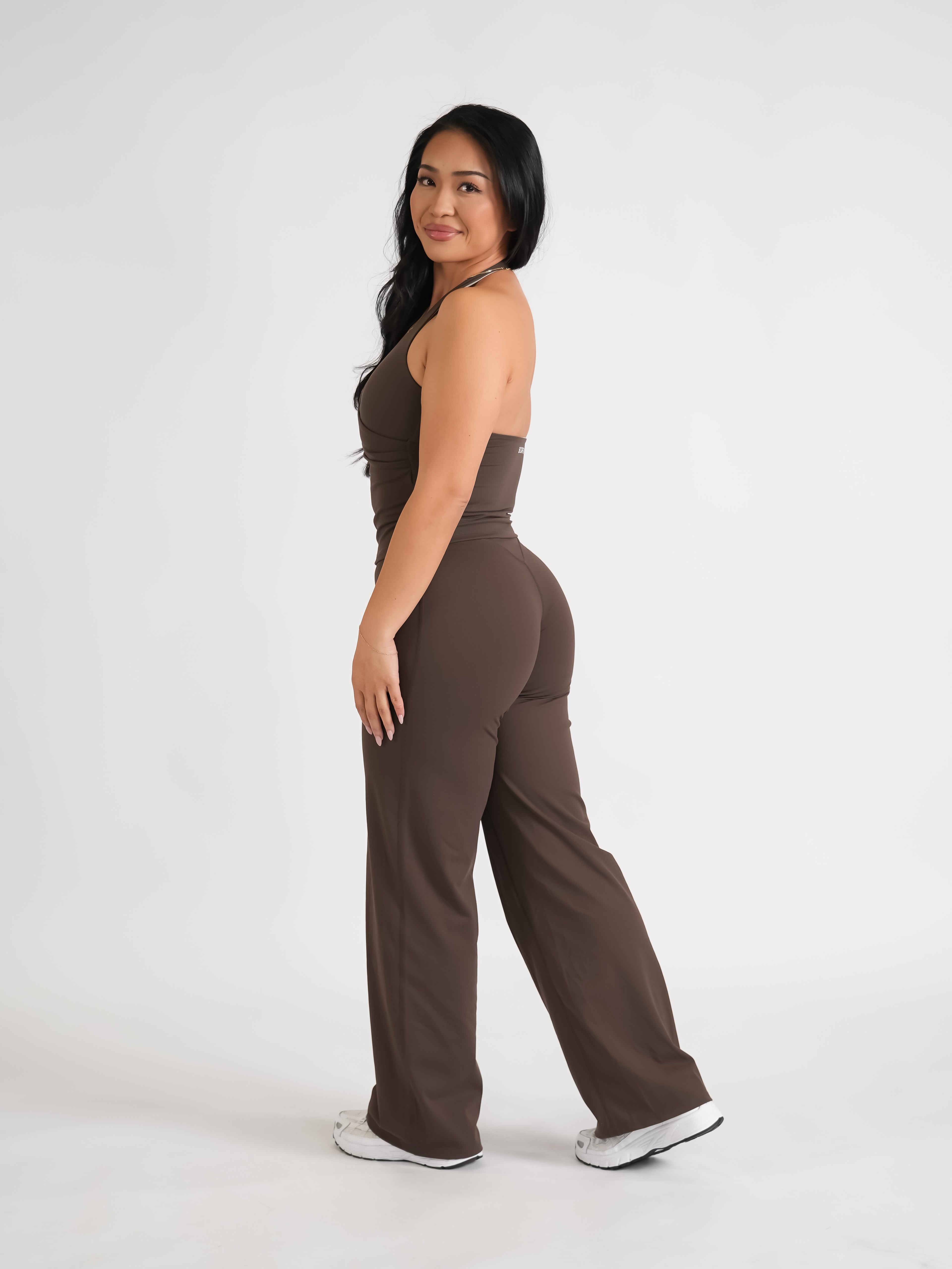 Classic Straight Leg Pants Espresso LONG LENGTH