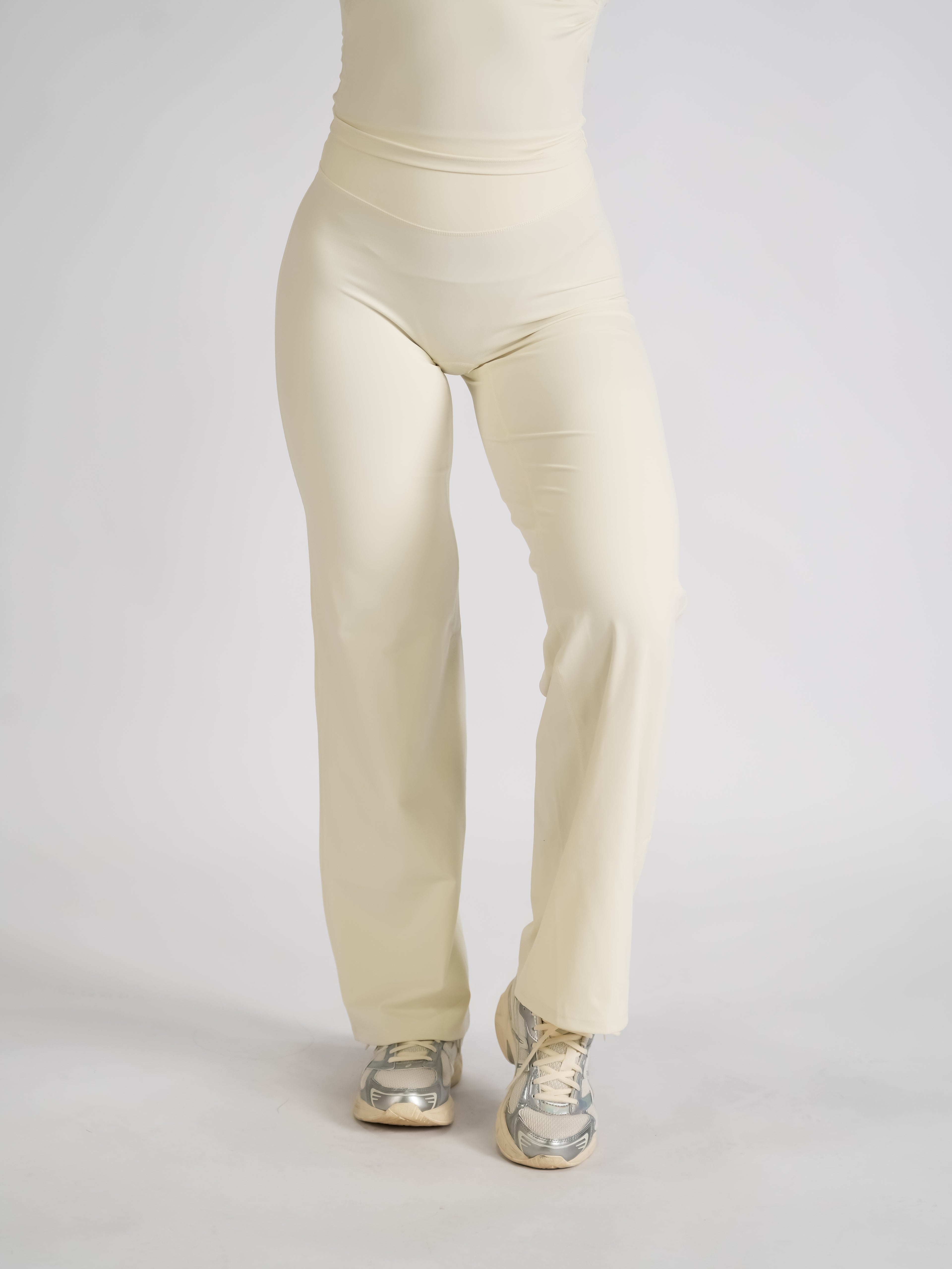 Classic Straight Leg Pants Buttercream LONG LENGTH