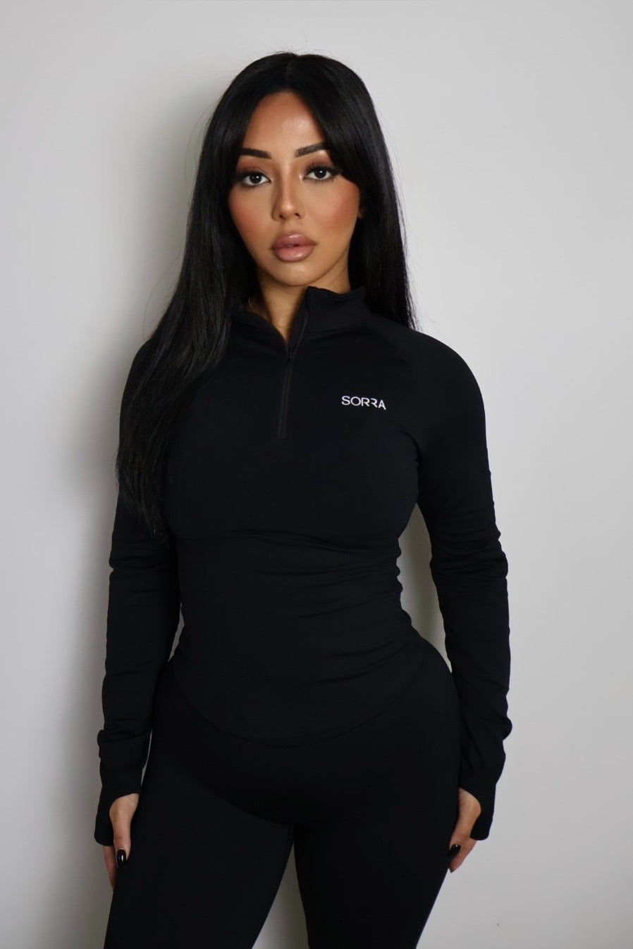 CurveContour Quarter Zip Classic Black
