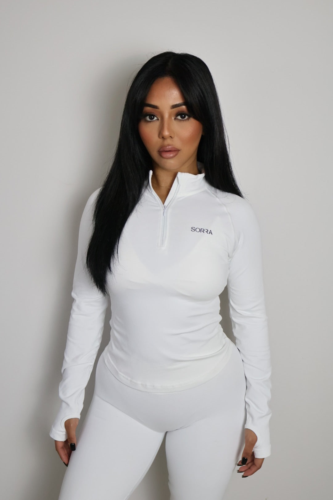 CurveContour Quarter Zip Classic White