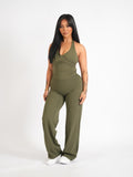 Classic Straight Leg Pants Olive Green STANDARD LENGTH