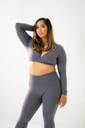 Kleo Long Sleeve Crop Phantom