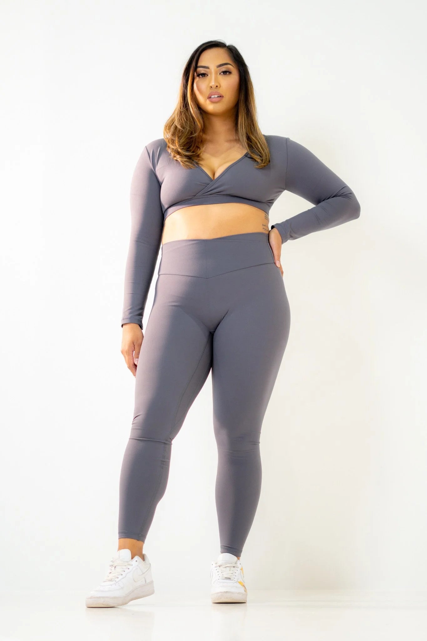 Signature Hybrid Scrunch Leggings Phantom