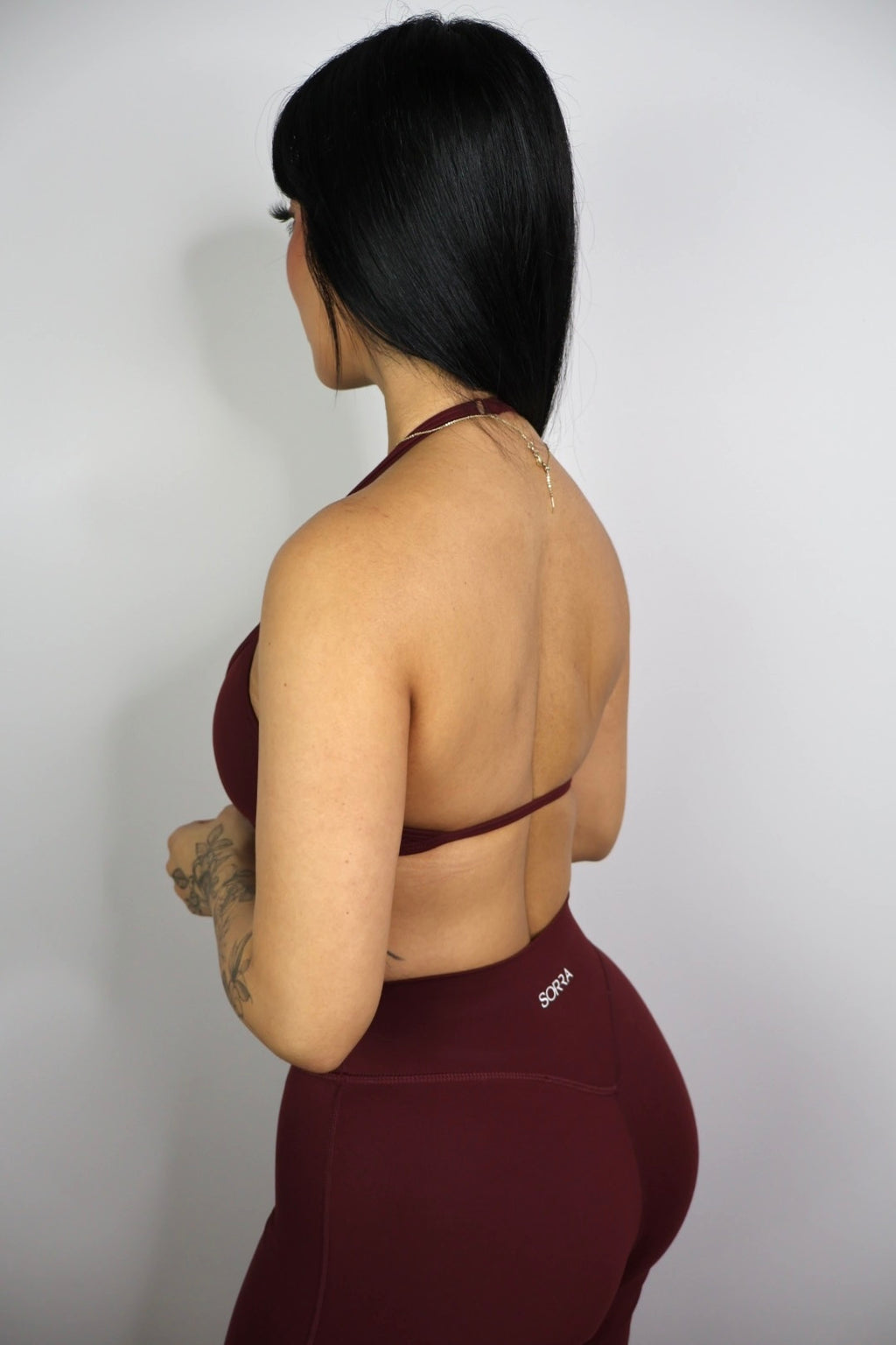 Sol Minimal Halter Bra Brandy