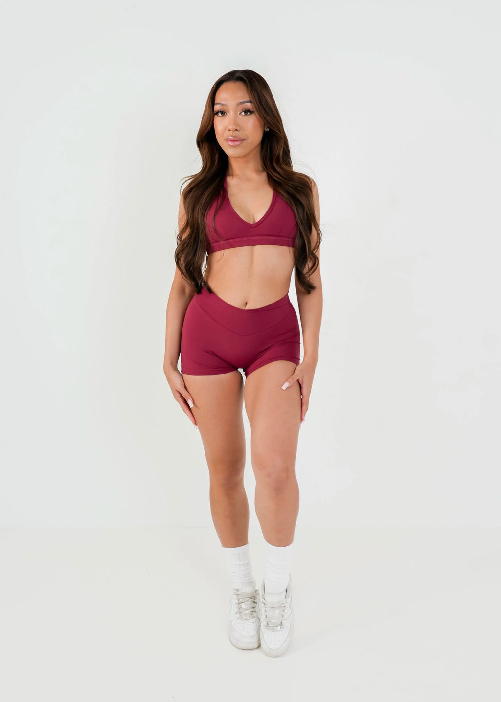 Form Mini Define Non-Scrunch Shorts 3.5" Sour Cherry