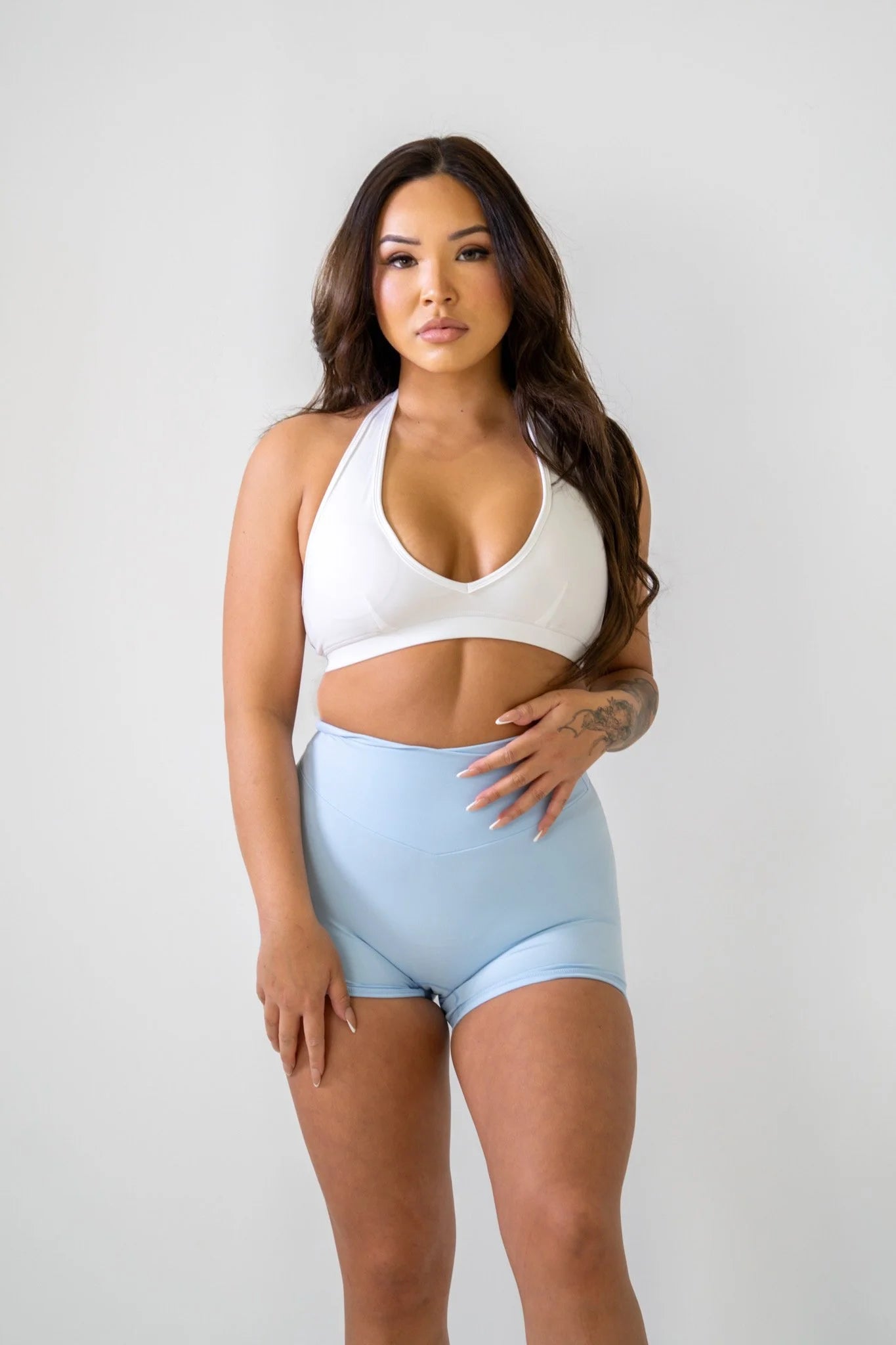 DARE Halter Bra Classic White