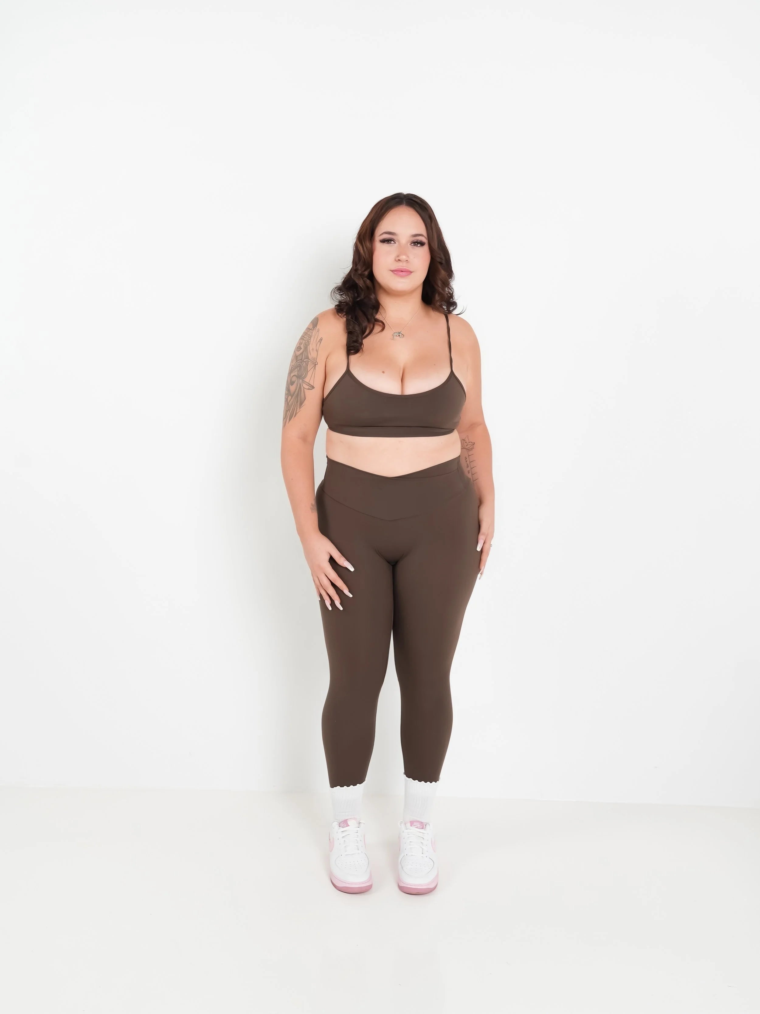 Signature Hybrid Non-Scrunch Leggings Toasted
