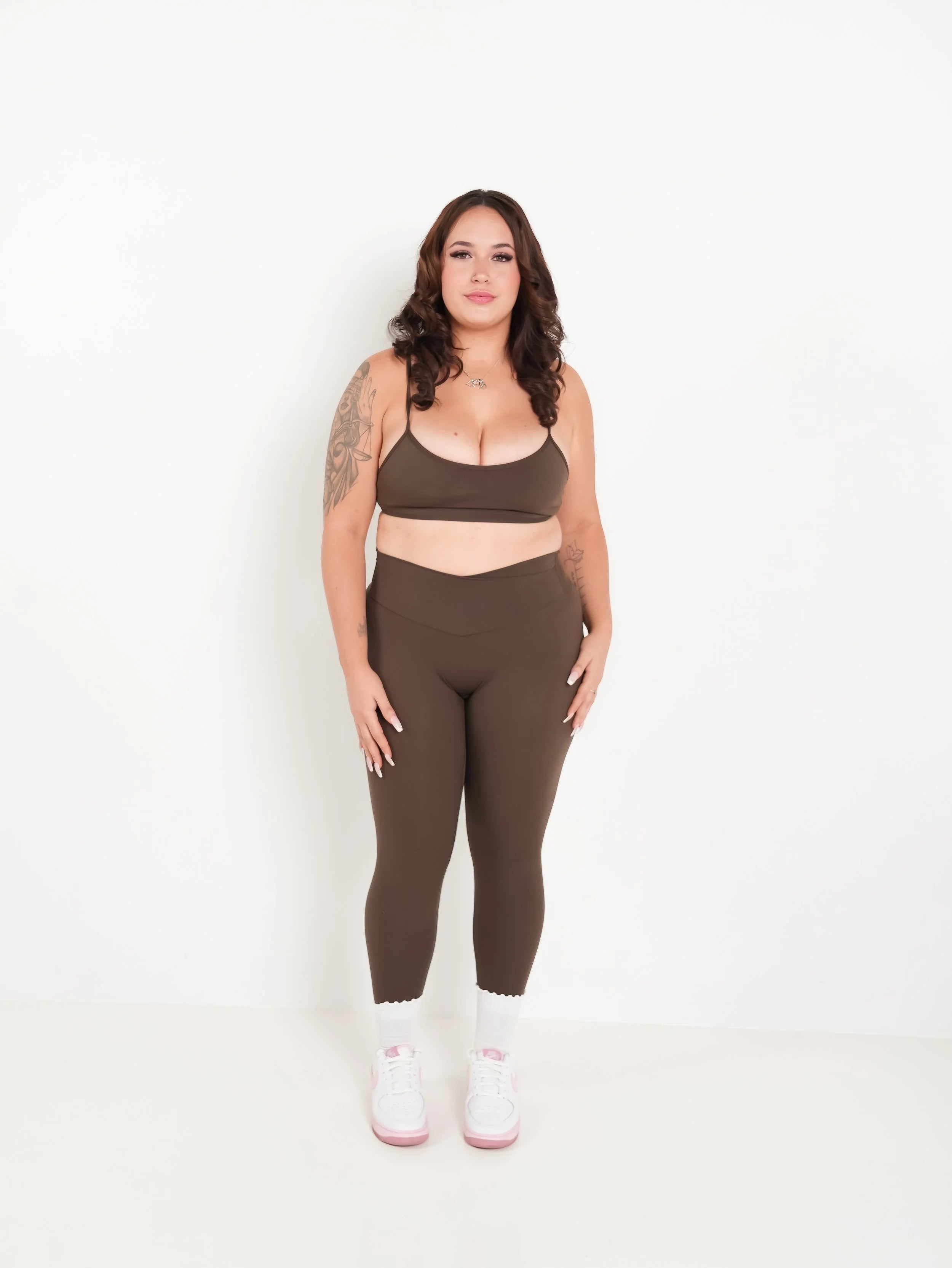 Signature Hybrid Non-Scrunch Leggings Toasted