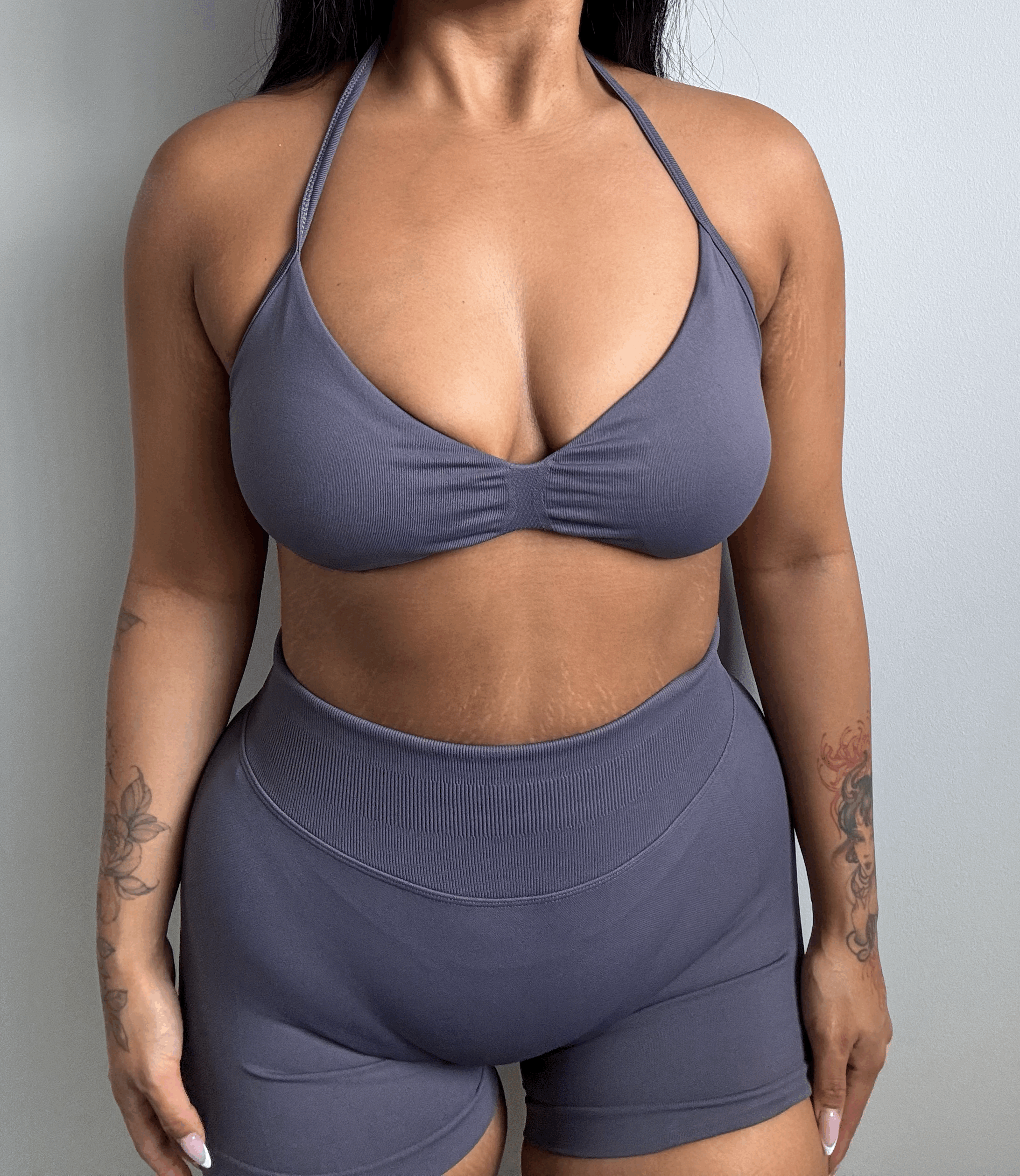 CurveContour Curve Halter Bra Mushroom